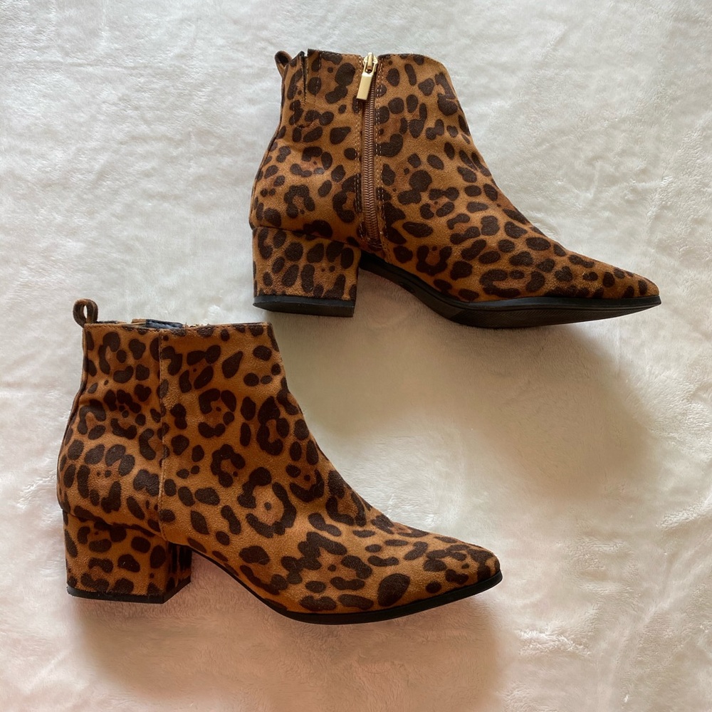 A New Day Leopard Booties